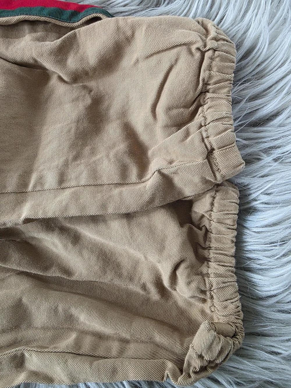 Gucci Tan Chinos with Red & Green Side Stripes Uzed Size 10 Boys